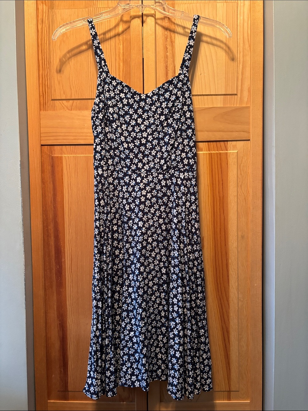 Old Navy Navy and White Floral Sundress